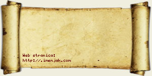 Kristina Adamac vizit kartica